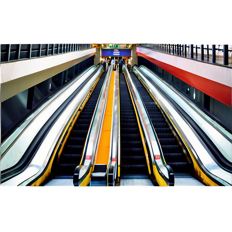 Escalator In Train Station Png Cre64