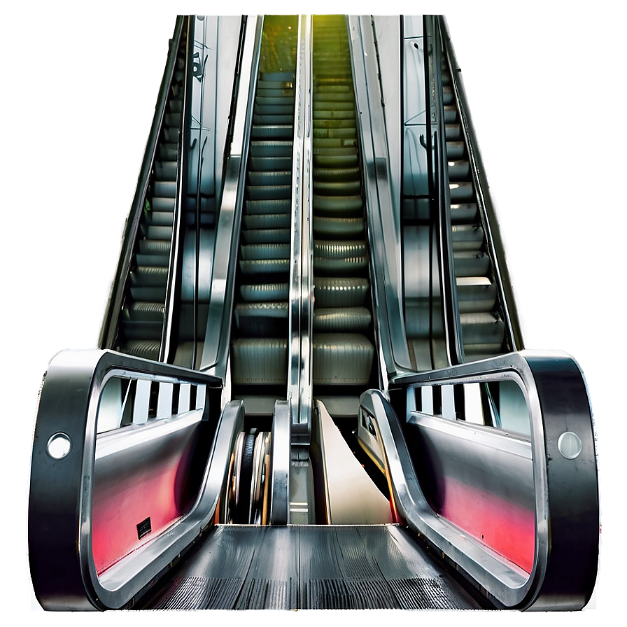 Escalator Through Glass View Png Jsi