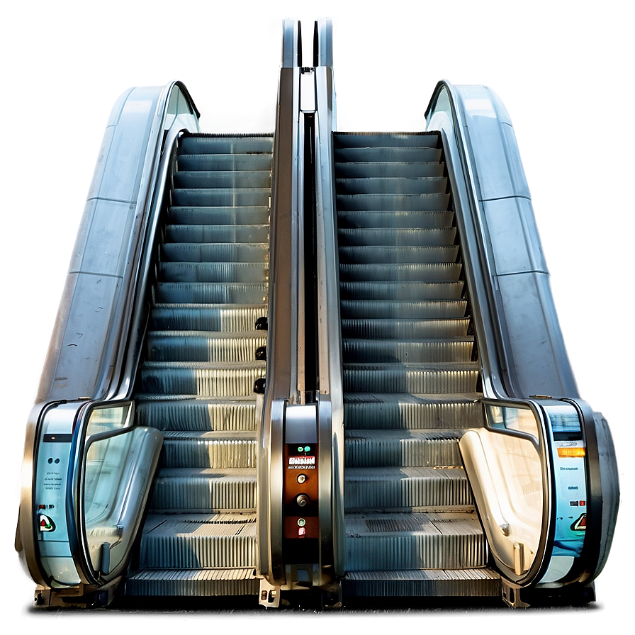 Escalator With City Backdrop Png 30