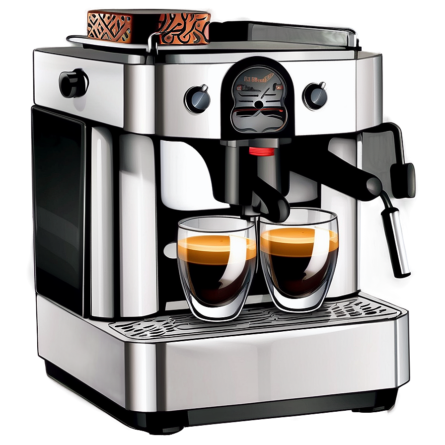 Espresso Machine Cartoon Png Duu