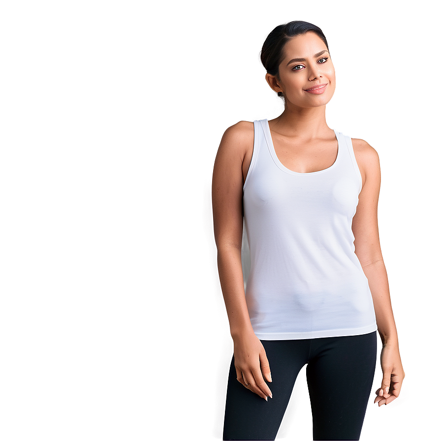 Essential White Tank Top Comfort Png 92