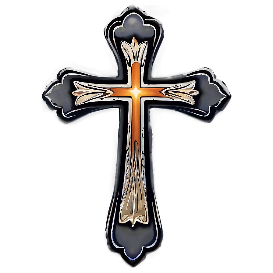 Etched Cross Template Png Kce