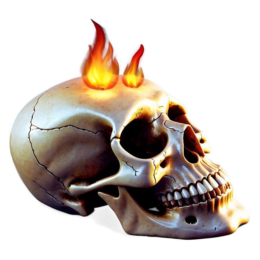 Eternal Flame Skull Png Gcf59