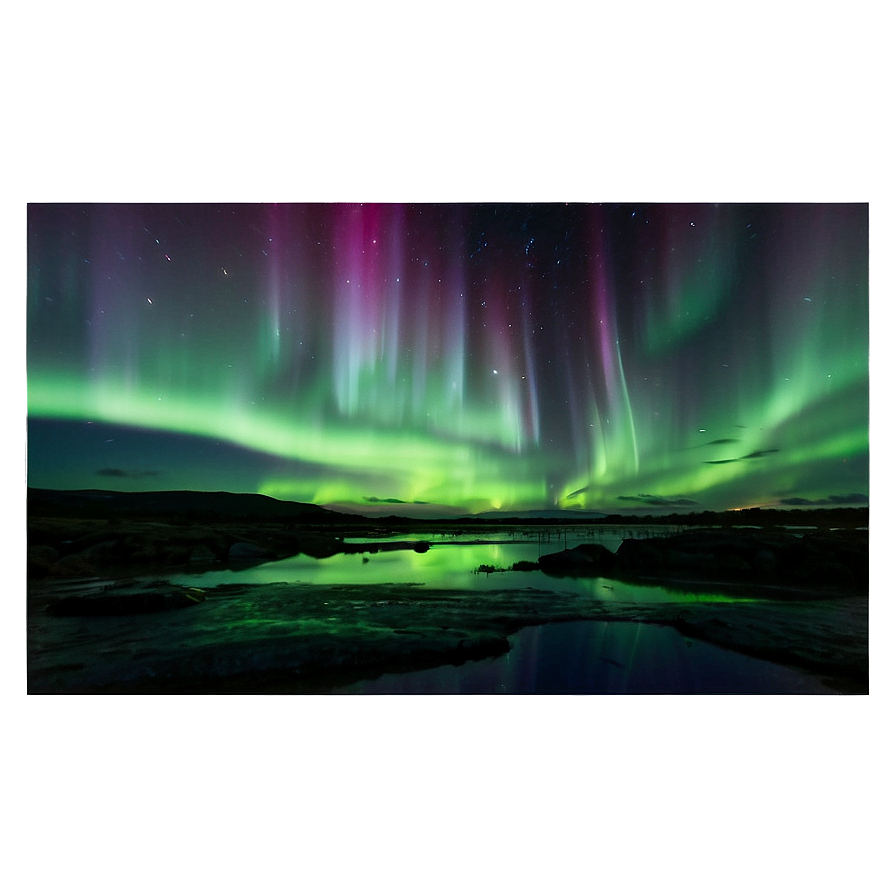 Ethereal Aurora Landscape Png Frl