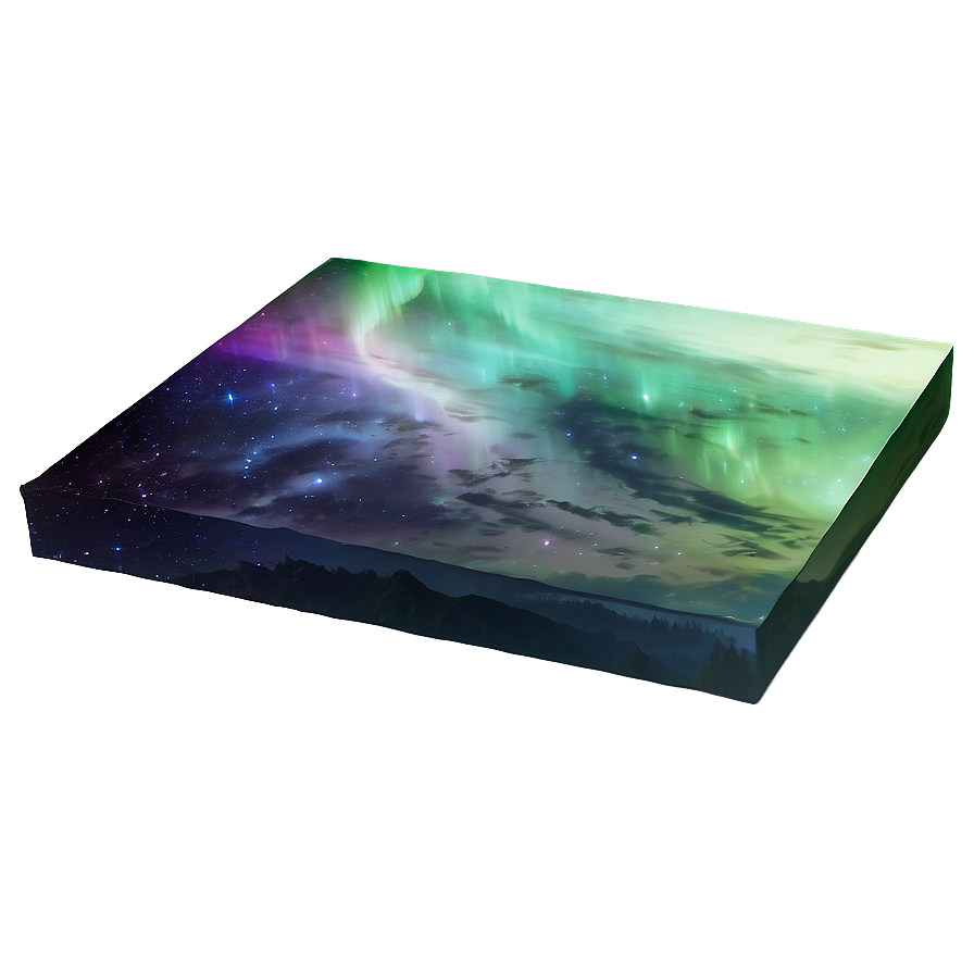 Ethereal Aurora Landscape Png Lpf91