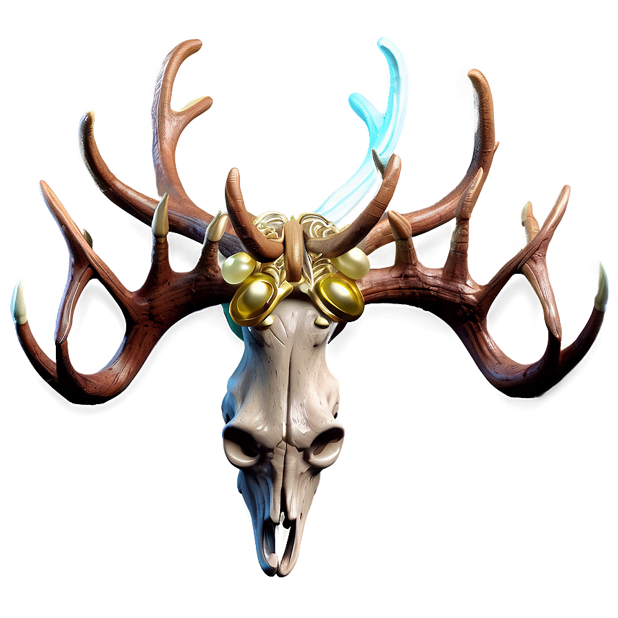 Ethereal Deer Antler Rendering Png 34