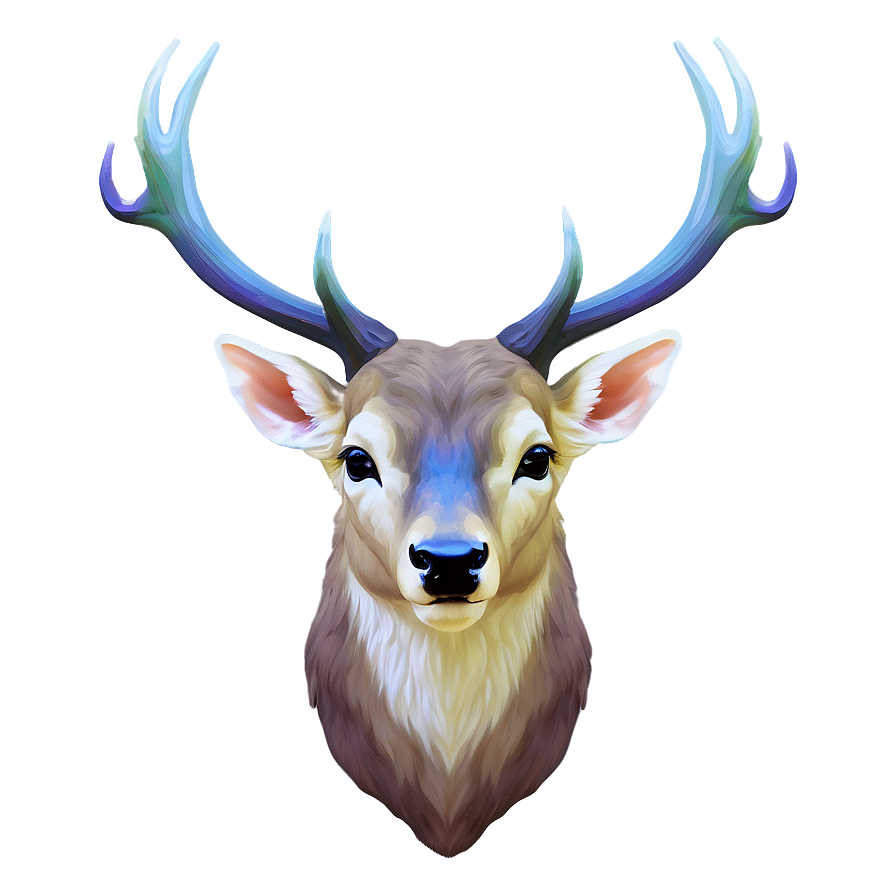 Ethereal Deer Head Dreamy Art Png 06212024