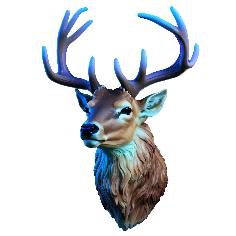 Ethereal Deer Head Dreamy Art Png 06212024