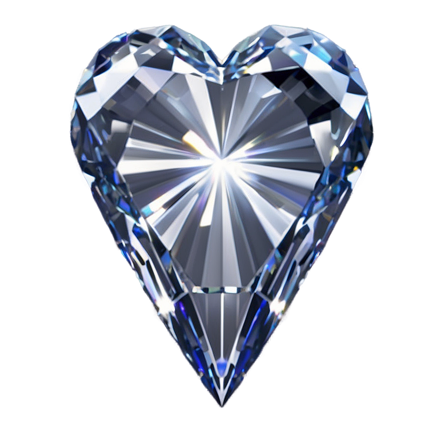 Ethereal Diamond Heart Png 06262024