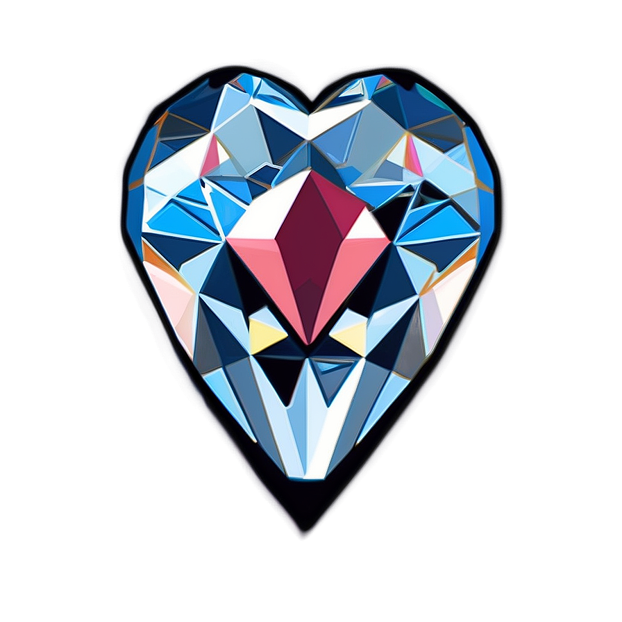 Ethereal Diamond Heart Png Bpg38