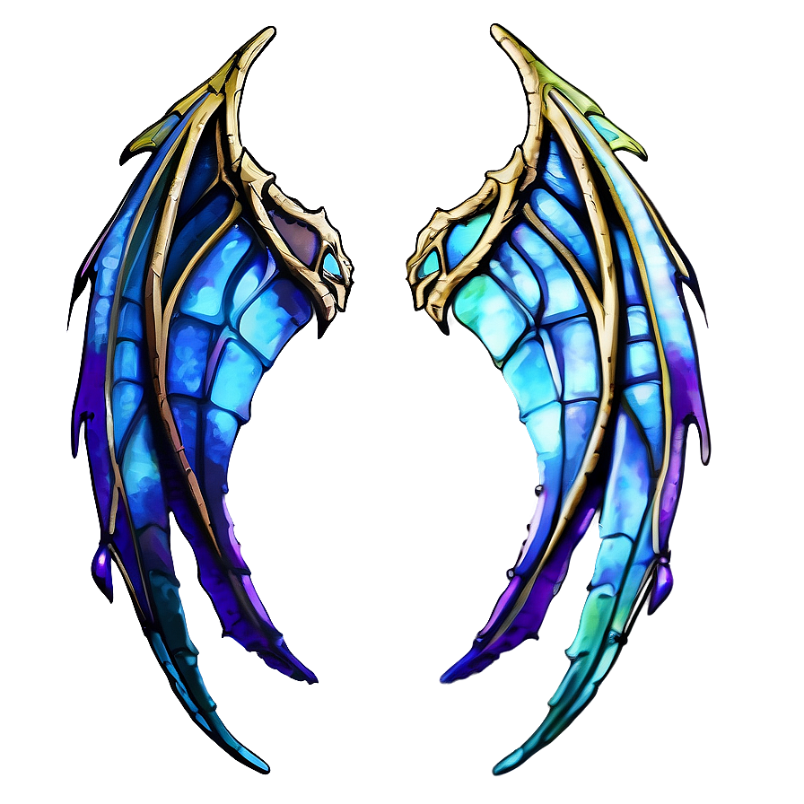 Ethereal Dragon Wings Artwork Png 30