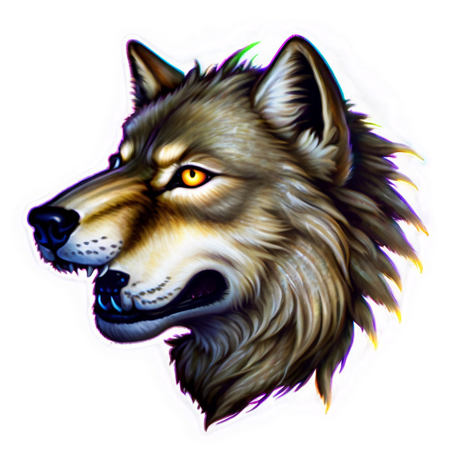 Ethereal Spirit Wolf Face Png 77