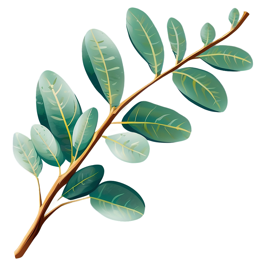 Eucalyptus Branch Clipart Png 06122024