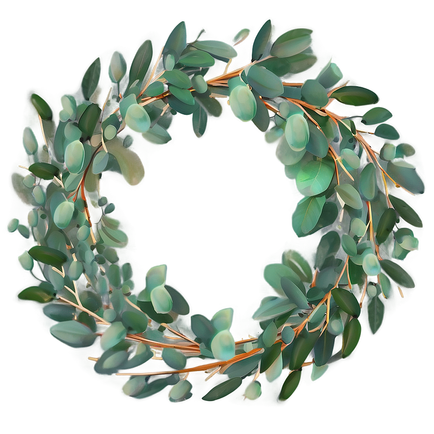 Eucalyptus Wreath Clipart Png Oog