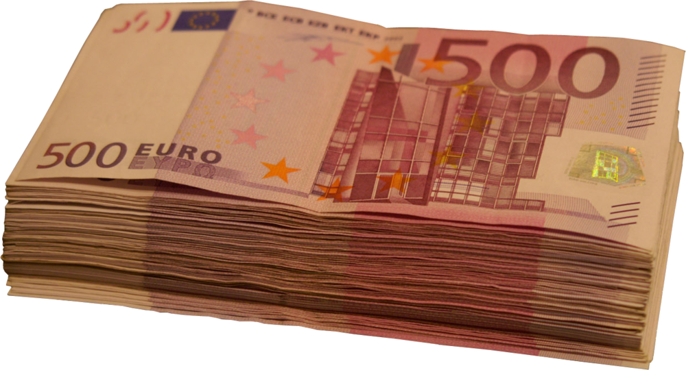 Euro Currency Stack500 Euro Bills