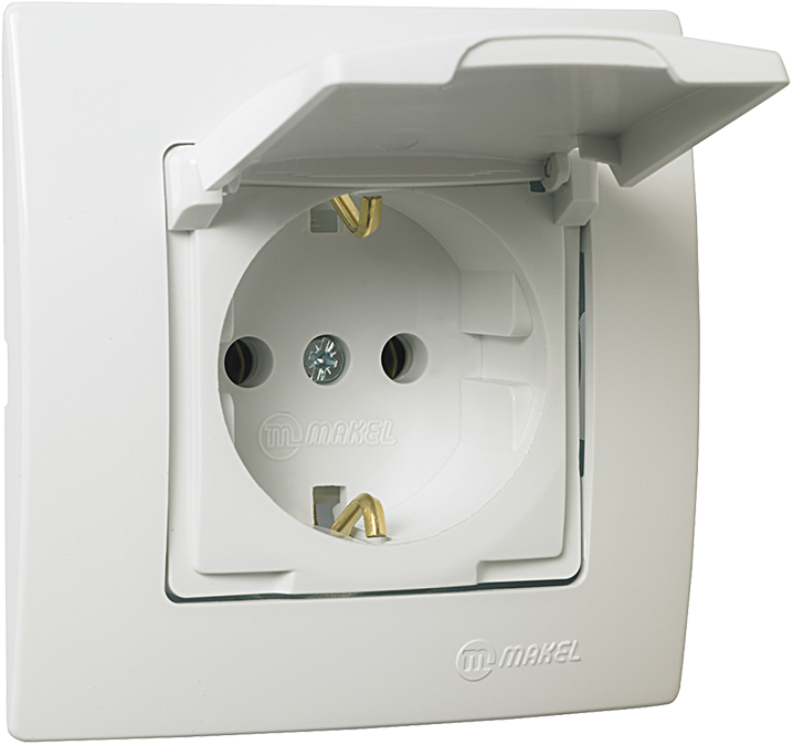 European Style Electrical Outlet With Cover