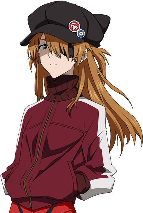 Evangelion Character With Cap