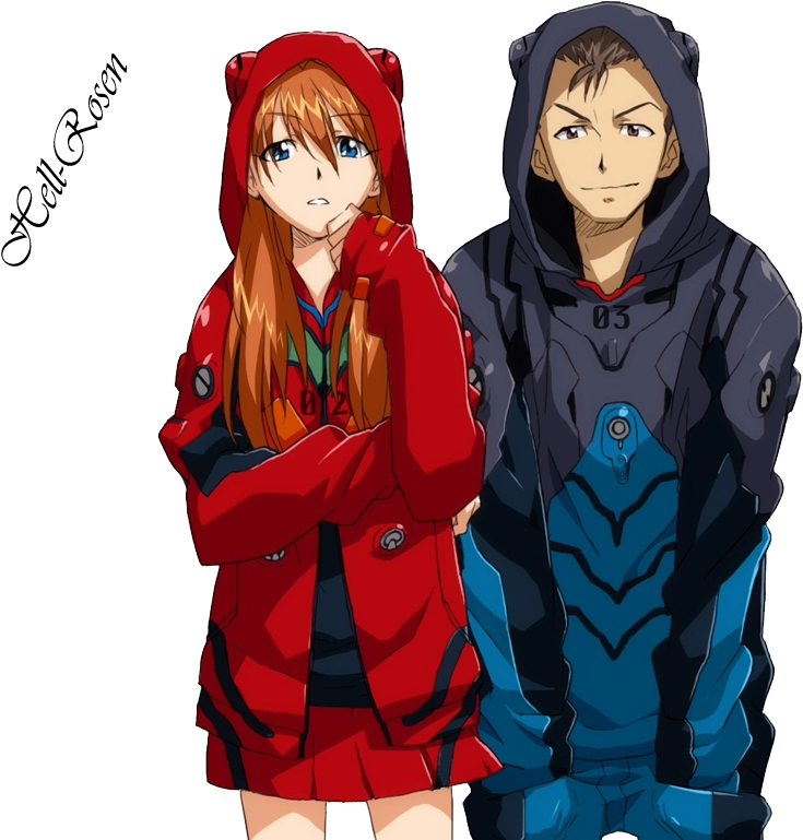 Evangelion_ Characters_ Casual_ Clothing