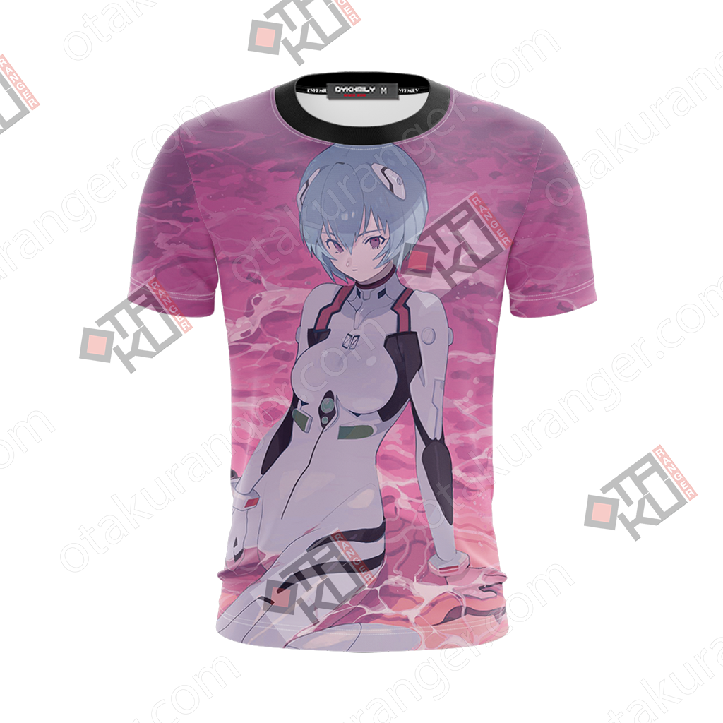 Evangelion Rei Ayanami Themed T Shirt