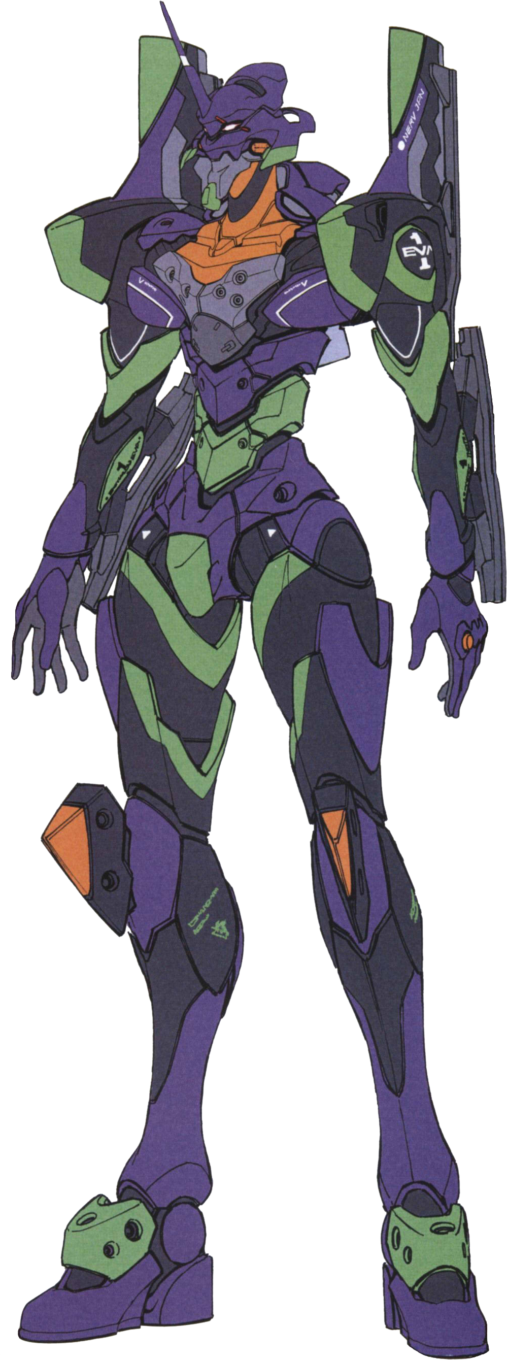 Evangelion_ Unit01_ Standing_ Pose