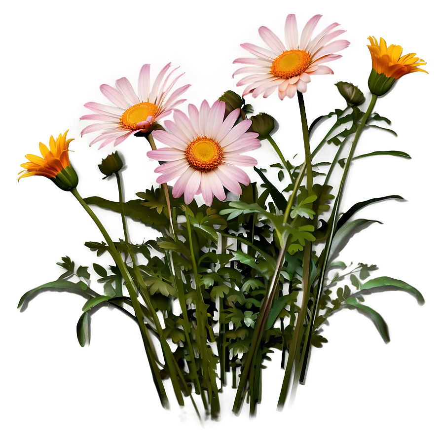 Evening Glow Daisies Png Ddo