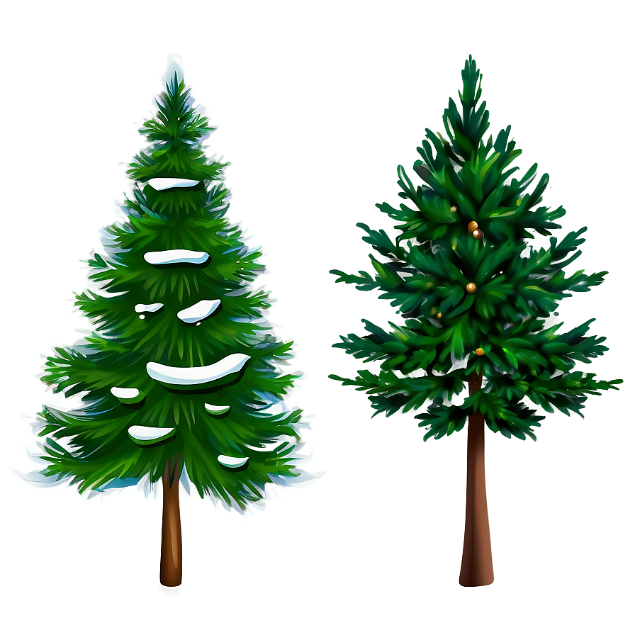 Evergreen Tree Design Png 45