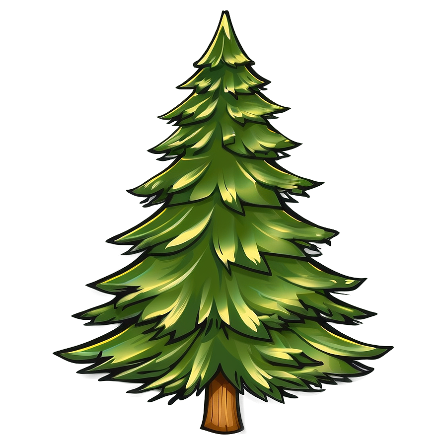 Evergreen Tree Drawing Png 4