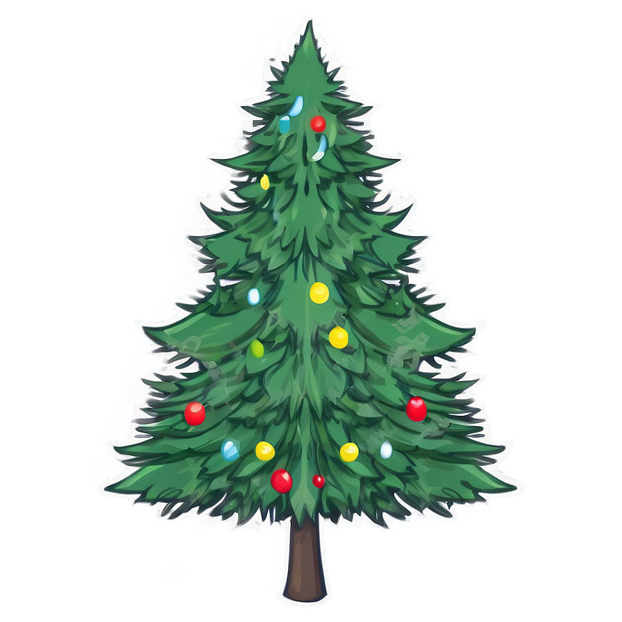 Evergreen Tree Drawing Png Avu