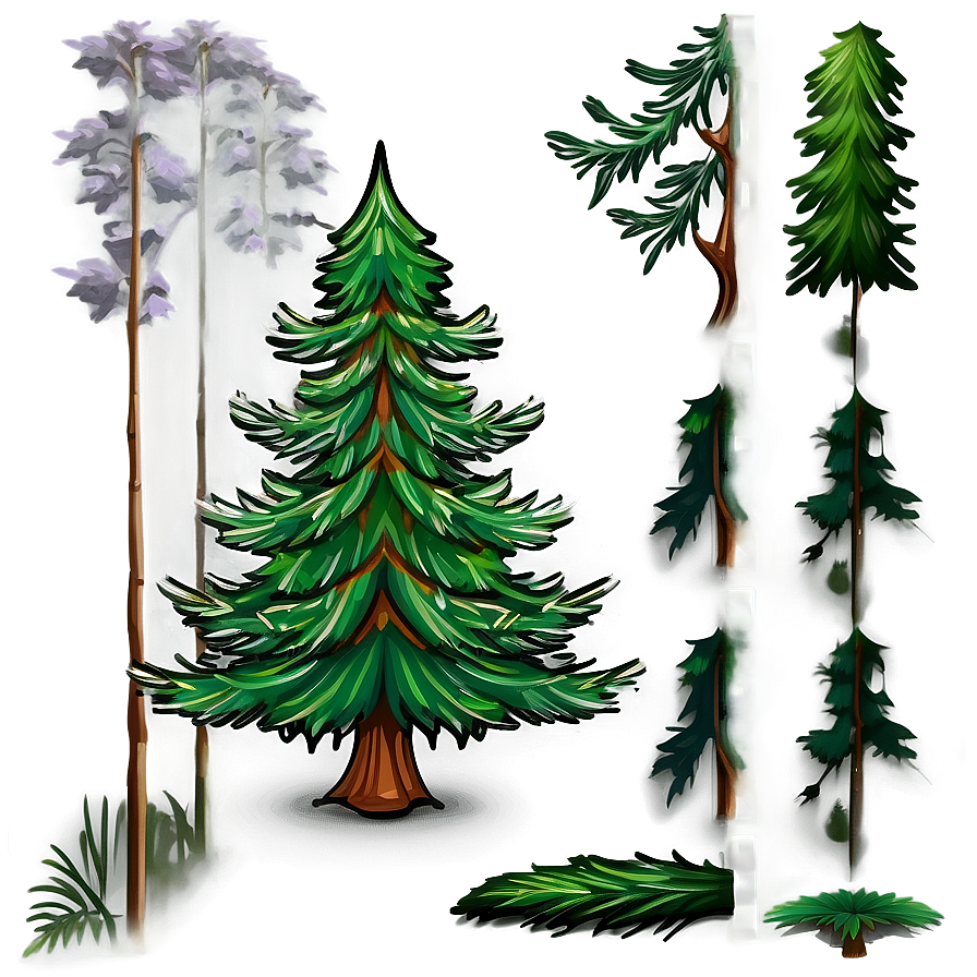 Evergreen Tree Icon Png Lba89