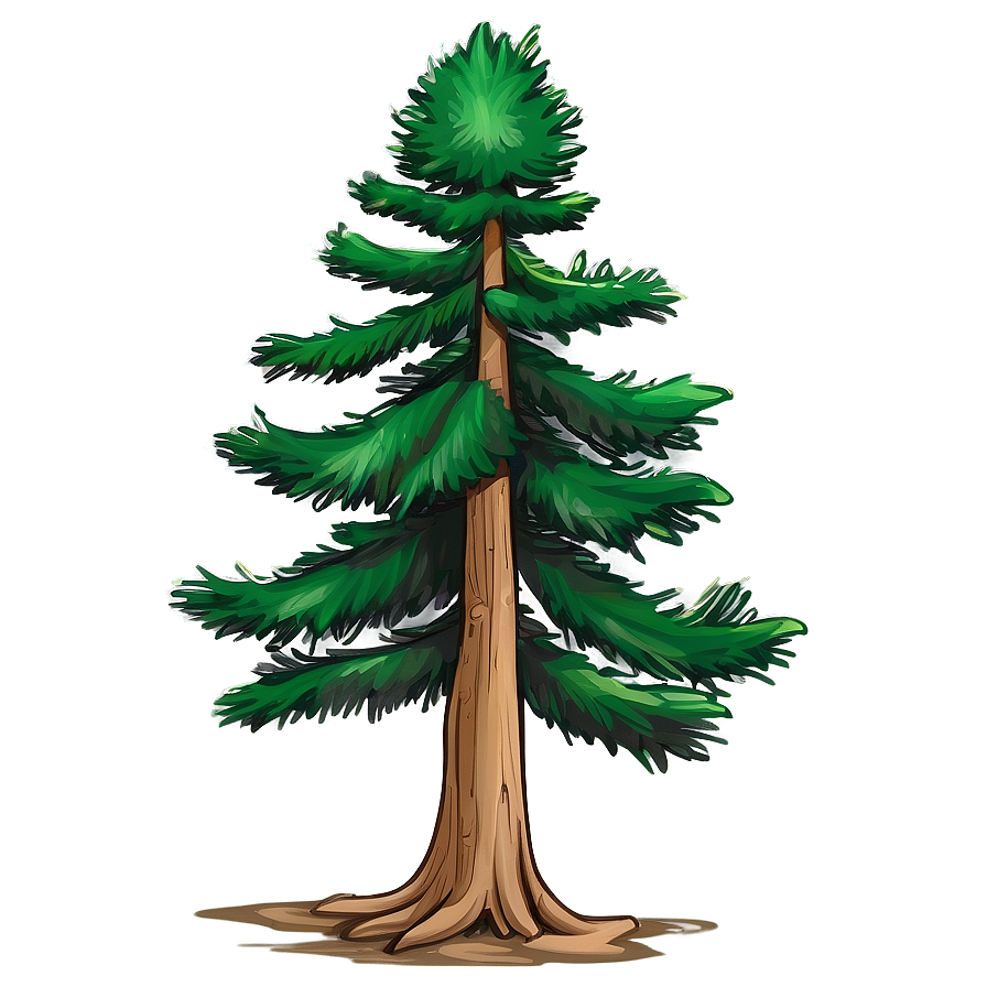 Evergreen Tree Sketch Png Dlp