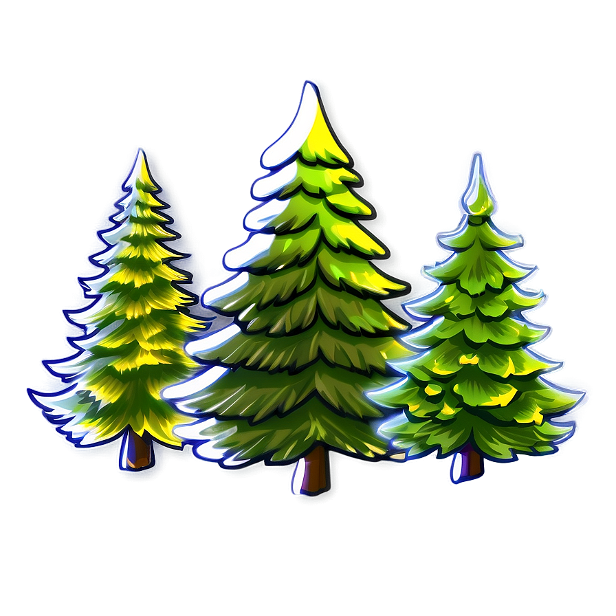 Evergreen Tree Sketch Png Mvq3