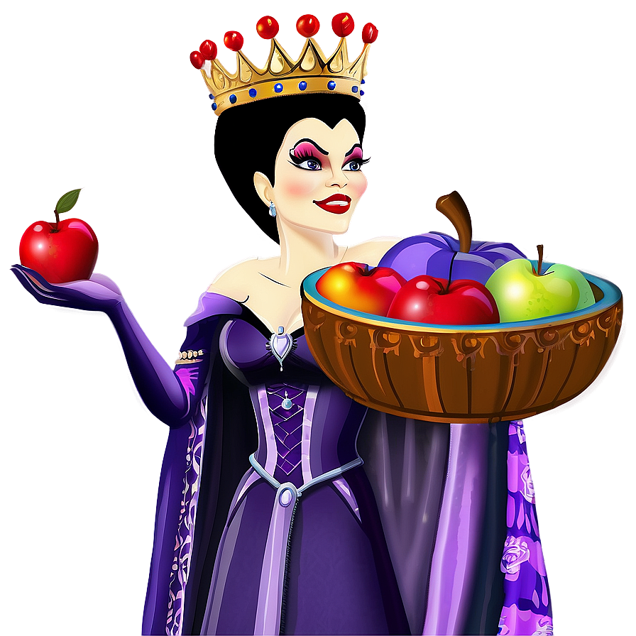 Evil Queen With Apple Png 06282024