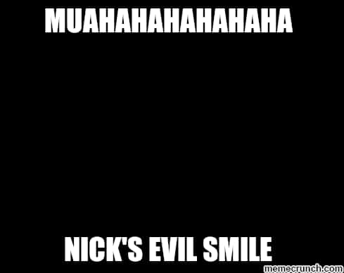 Evil Smile Meme Text