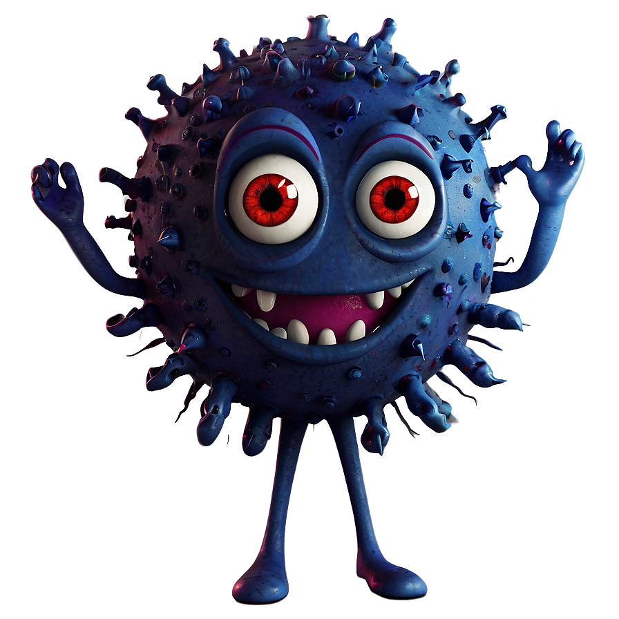 Evil Virus Cartoon Character Png 11