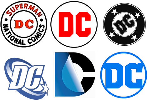 Evolutionof D C Comics Logos