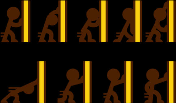 Evolutionof Push Effort Stick Figures