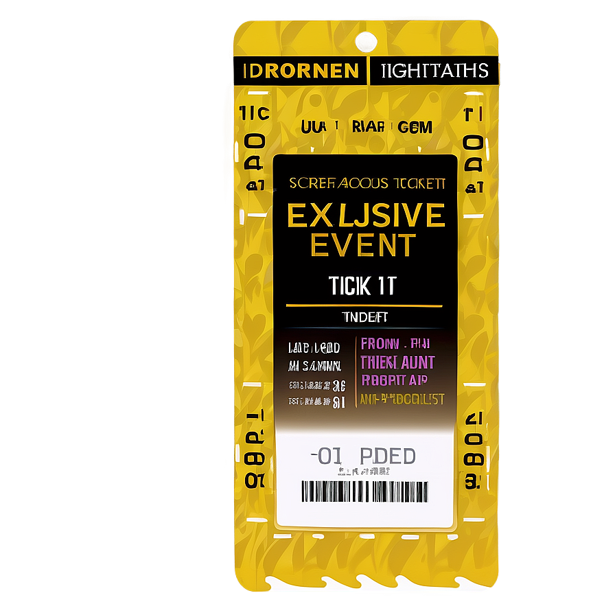 Exclusive Event Access Ticket Png Wjg