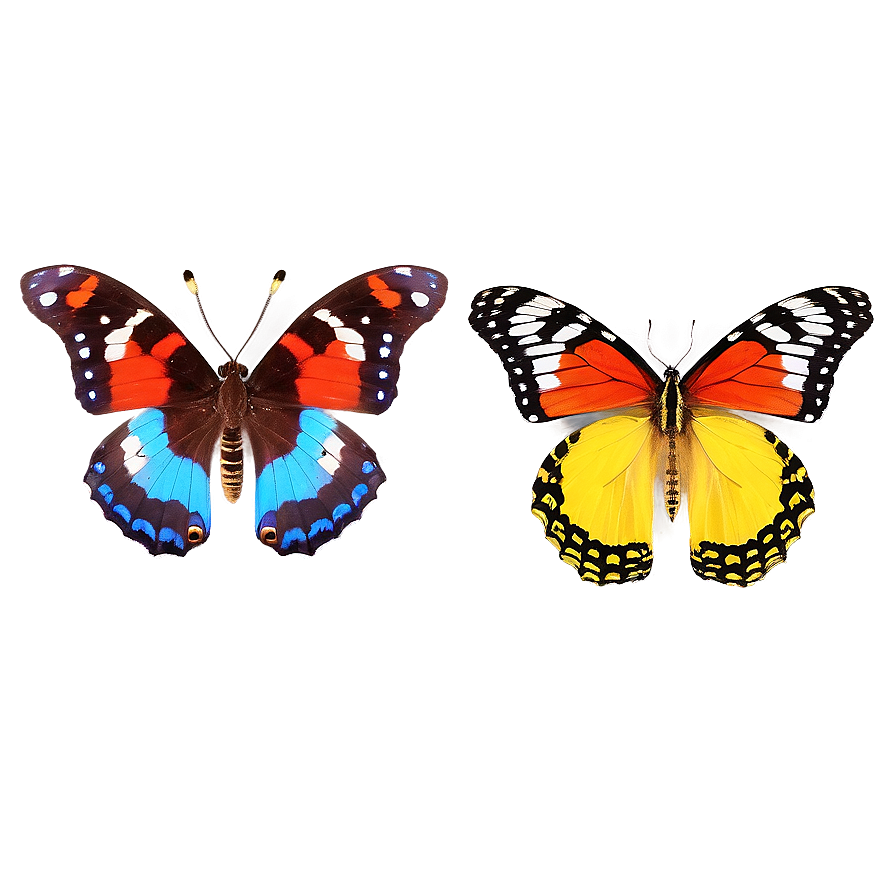 Exotic Butterfly Display Png Ikf