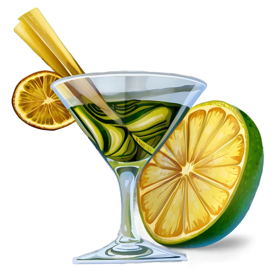 Exotic Cocktail Glass Png 23