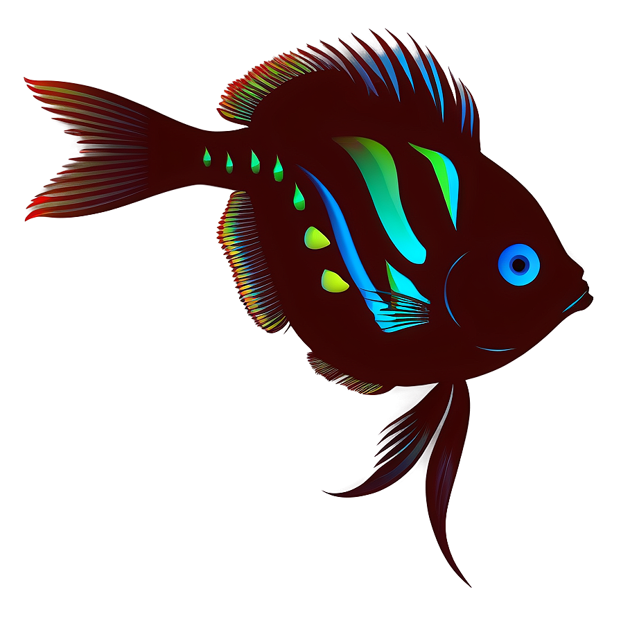 Exotic Fish Silhouette Png Cix Image