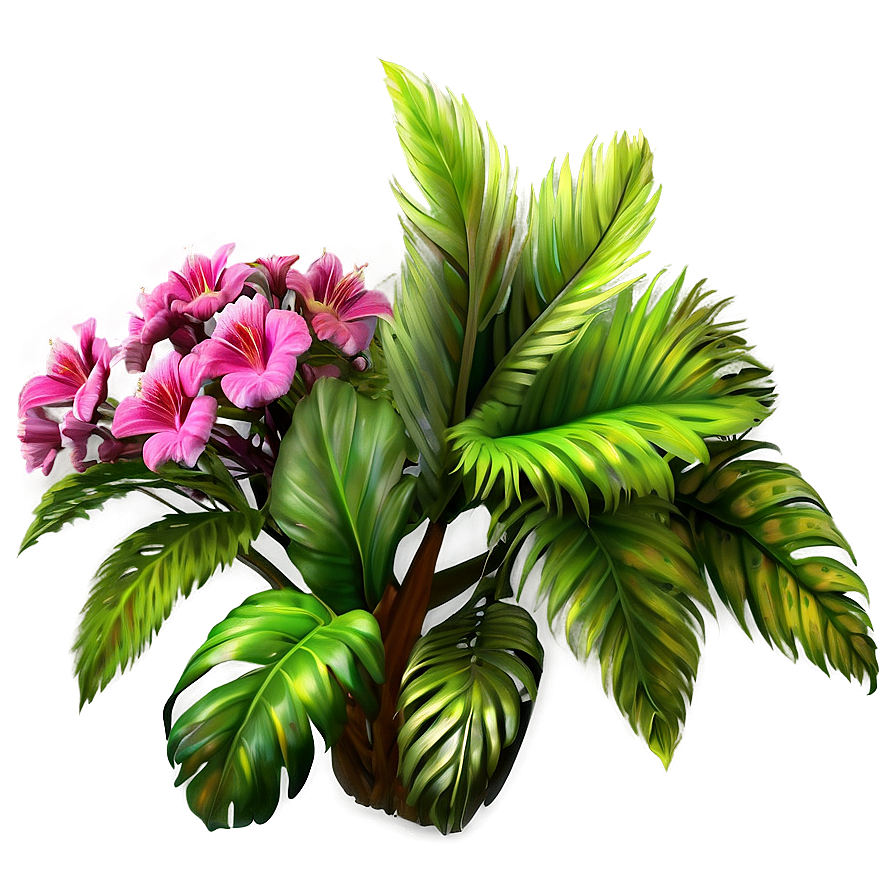 Exotic Flower Bush Png Cep31