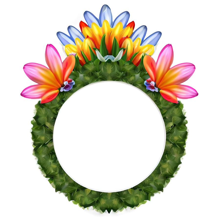 Exotic Flower Frame Png 05252024