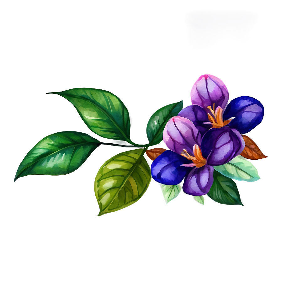 Exotic Flower Watercolor Png 76