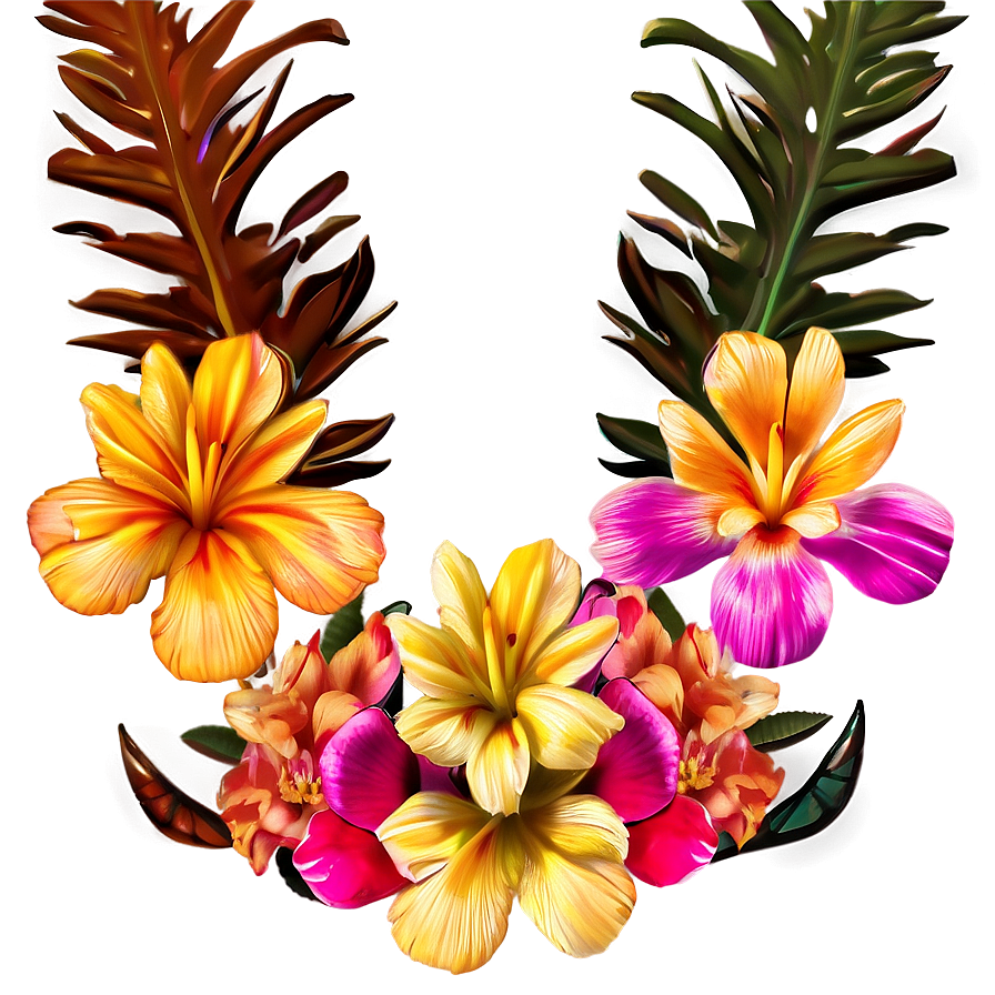 Exotic Indie Flower Composition Png 06252024