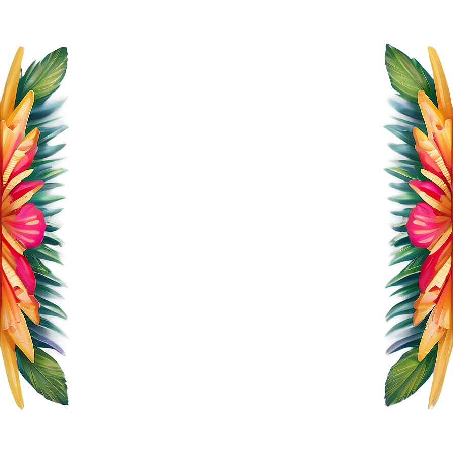 Exotic Paradise Border Png Jmp18