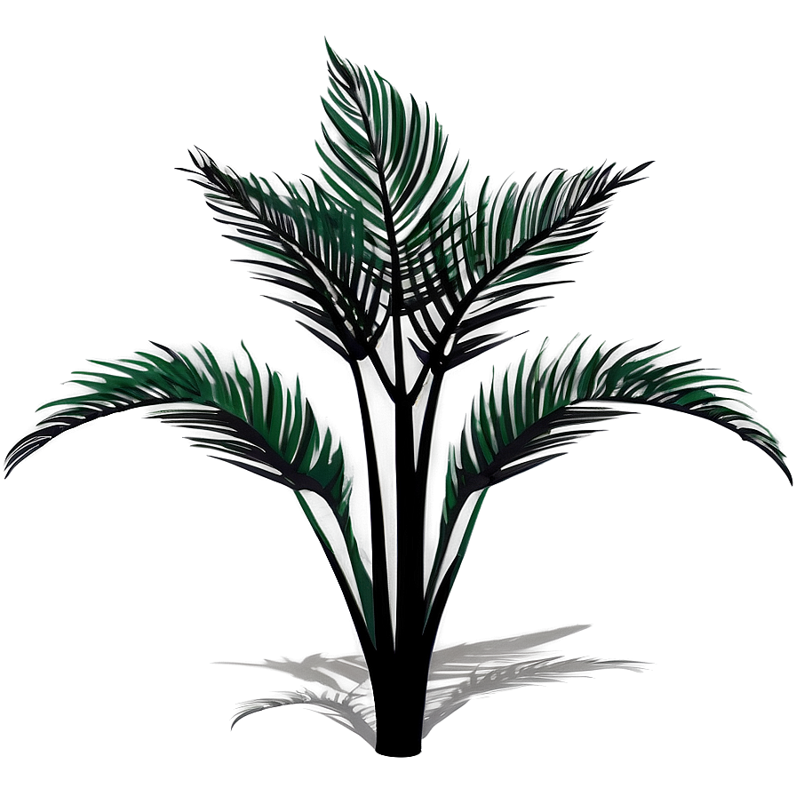 Exotic Plant Shadow Clipart Png Scd39