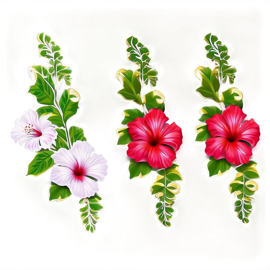 Exotic Red Hibiscus Flowers Png Xaf30