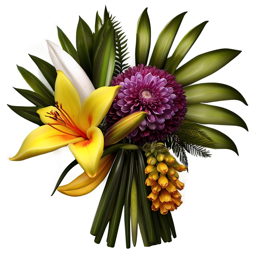 Exotic Wedding Bouquets Png Tif7