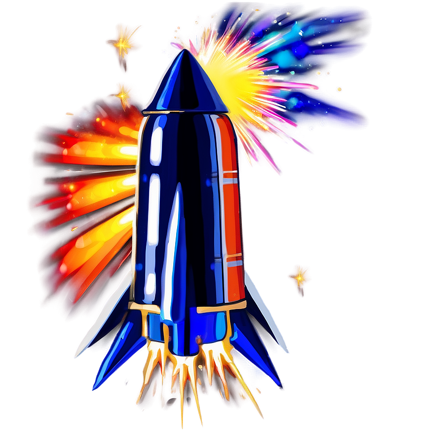 Exploding Firework Rocket Png 06212024