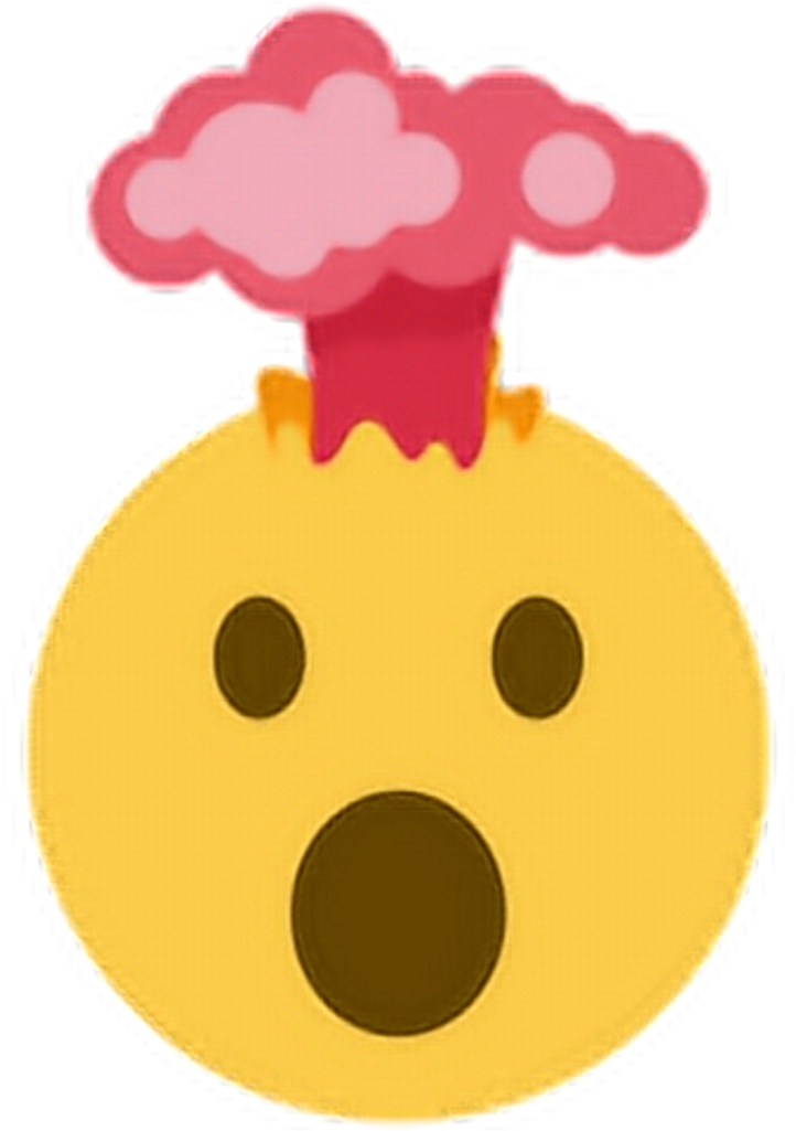 Exploding Head Emoji Shock